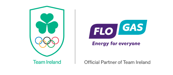 Flogas and Team Ireland logos